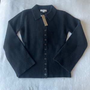 Jcrew Milano Stitch Cinched Waist Cardigan